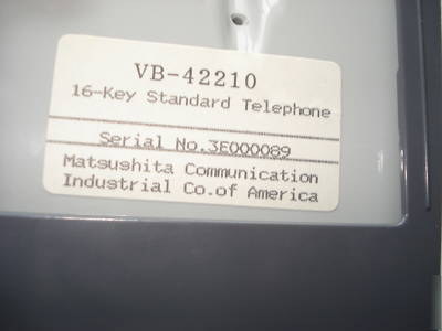 Panasonic digtal 16 button standard telephone