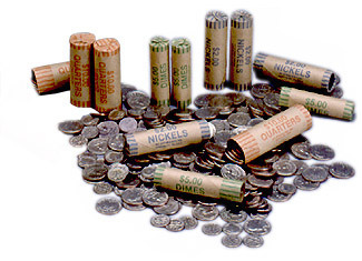 Preformed shotgun coin wrappers (100) nf string half do