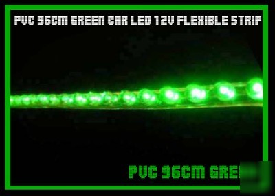 Pvc 96CM green led 12V waterproof flexible strip light