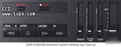 Sony bi-85 2TRACK 2SPEED standard cassette transcriber