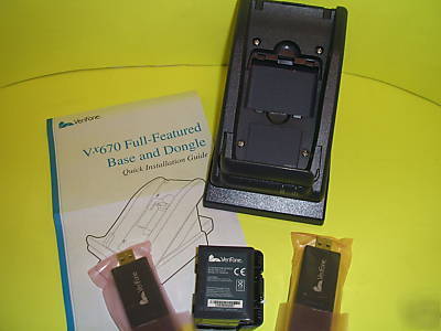 Verifone VX670 base full feature,battery and dongles 