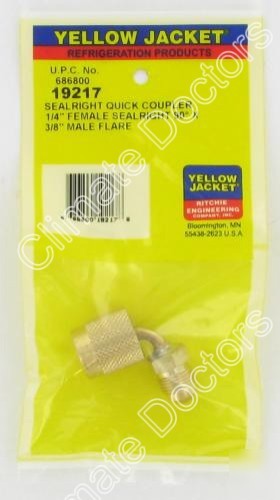 Yellow jacket 19217 1/4 x 3/8 seal right quick coupler