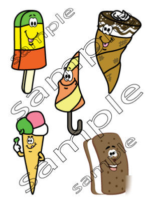 New ice cream truck / van sticker, for 2009