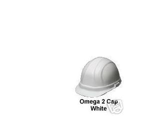Omega ii white cap hard hat w/ ratchet hardhat