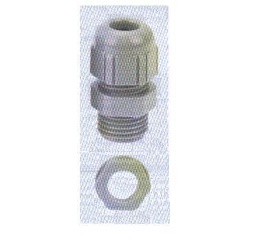 Cable gland PG7 with locknut IP68 grey plastic