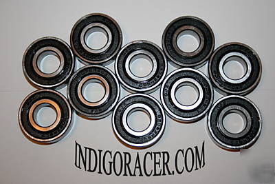(10) 6002-2RS ceramic (SI3N4) ball bearings, 15X32X9MM