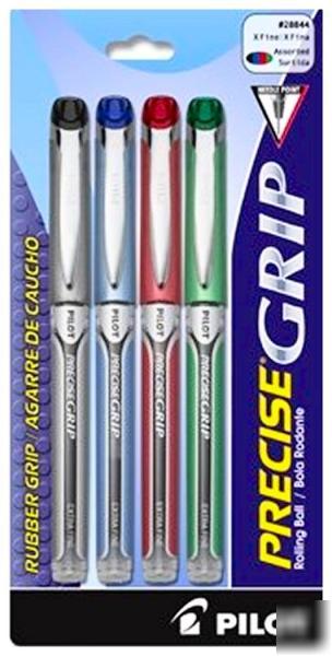 8 pilot precise grip assorted xfine rollerball pens