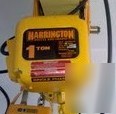 Harrington electric hoist, ramp, chain, & security gate
