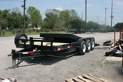 18 + 4 tilt bed equipment trailer 21,000 gvwr options