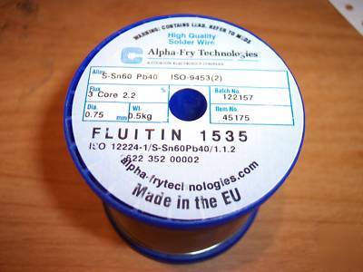 Alpha-fry technologies hq solder wire SN60PB40 0.75MM