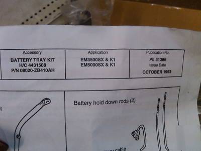 Honda generator EM3500 EM5000 battery kit 08020ZB410AH