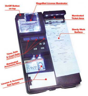 Police equipment/ticket board/storage clip board w/bag