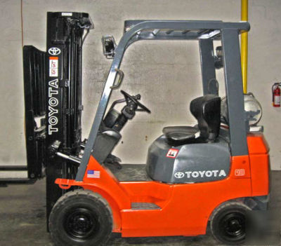 Toyota 7FGU18 - 3500 lb. pneumatic used forklift