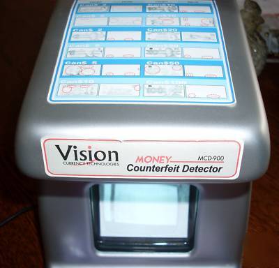 Vision currency tech money counterfeit detector mcd-900