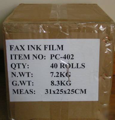 New 40 rolls pc-402 PC402 ink film for brother fax -565