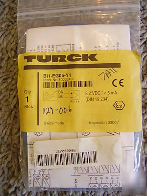 New turck BI1-EG05-Y1 proximity sensor 8.2 vdc