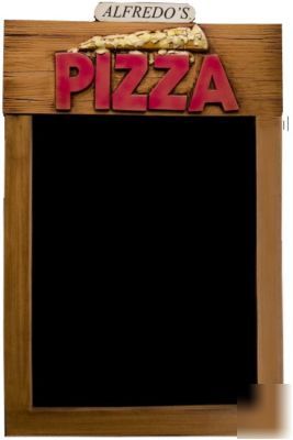 Pizza menuboard chalkboard customize with your name