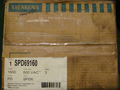 Siemens#SPD69160 1600AMP/3 pole circuit breaker ** **