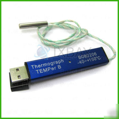 Usb temperature record thermometer thermography datalog