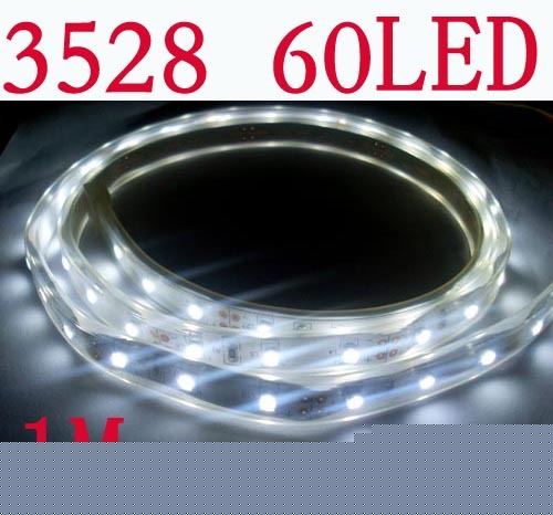 1M 100CM 3528 smd 60 led light strip waterproof white