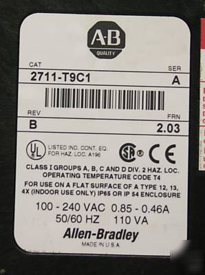 Allen bradley 2711-T9C1 panelview 900 2711T9C1