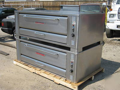 Blodgett 1060B stainless steel double deck pizza oven