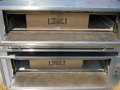 Blodgett 1060B stainless steel double deck pizza oven