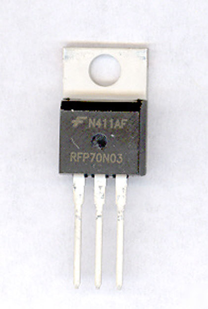 Fairchild RFP70N03 70A, 30V power mosfet bag of 10