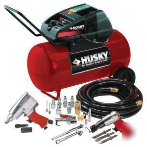 Husky 13 gallon compressor kit /air tools 48HR ship