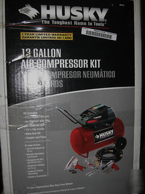 Husky 13 gallon compressor kit /air tools 48HR ship