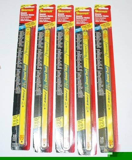 New 50 starrett bi-metal hacksaw blades 5 pks 12