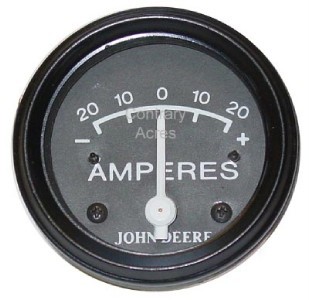 New john deere a b d g h m mt r - black ammeter gauge - 