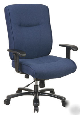 Office star big n tall deluxe executive chair 7605 blue