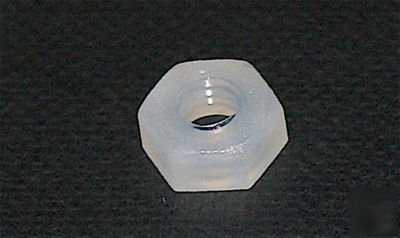 Plastic hex nut M6 - nylon - 25 pieces