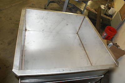 Custome made statinles steel bins/tubs for bakeries