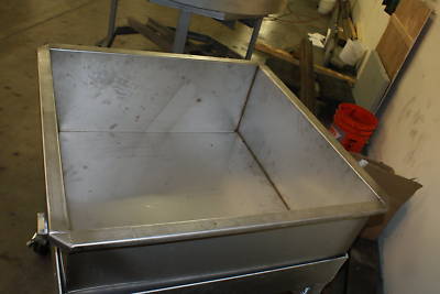 Custome made statinles steel bins/tubs for bakeries