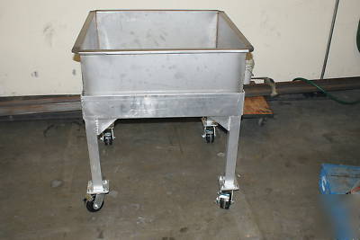 Custome made statinles steel bins/tubs for bakeries