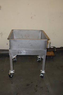 Custome made statinles steel bins/tubs for bakeries