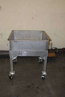 Custome made statinles steel bins/tubs for bakeries