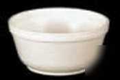 Bowls foam 6 oz squat white 1000 count - 6B20DART
