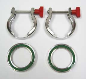 Kf-40 NW40 trapped centering o-rings viton clamps