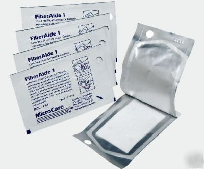 Microcare fiber optic connector fiberaid wipes qty. 600