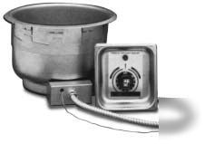 Apw round drop-in soup well with ez-lock sm-50-11D 208V