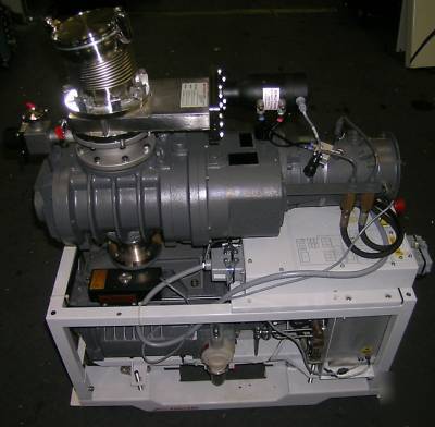 Boc edwards IQDP80 dry vac pump QMB500 blwr &gate valve