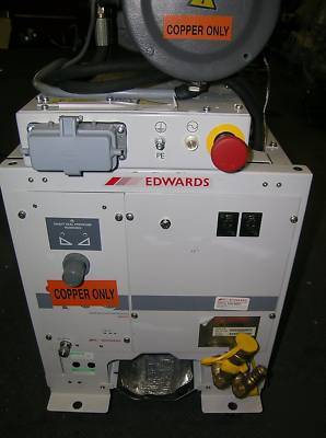 Boc edwards IQDP80 dry vac pump QMB500 blwr &gate valve