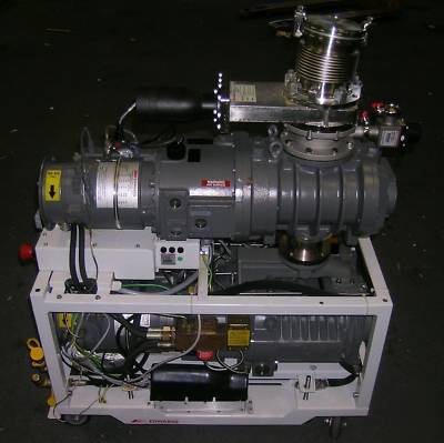 Boc edwards IQDP80 dry vac pump QMB500 blwr &gate valve