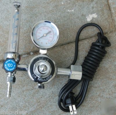 CO2 welding of electrically heated regulator flowmeter