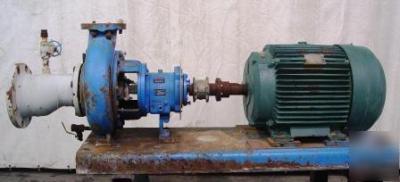 Gould hydraulic pump,model 3196,size 4,w/ 60 hp motor