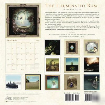 Illuminated rumi - 2008 wall calendar