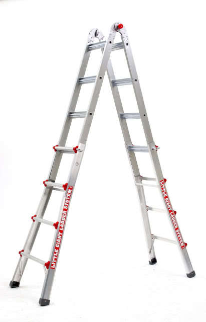 Little giant 250 ib rated 17 foot boxed ladder
